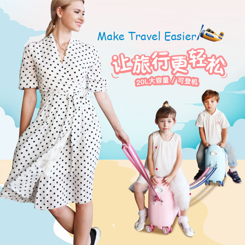 Multifunctional children's luggage suitcase