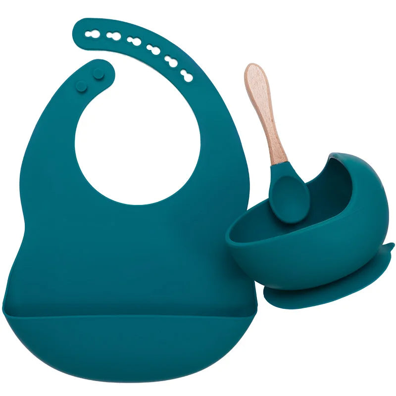 Silicone Baby Feeding Tableware Set