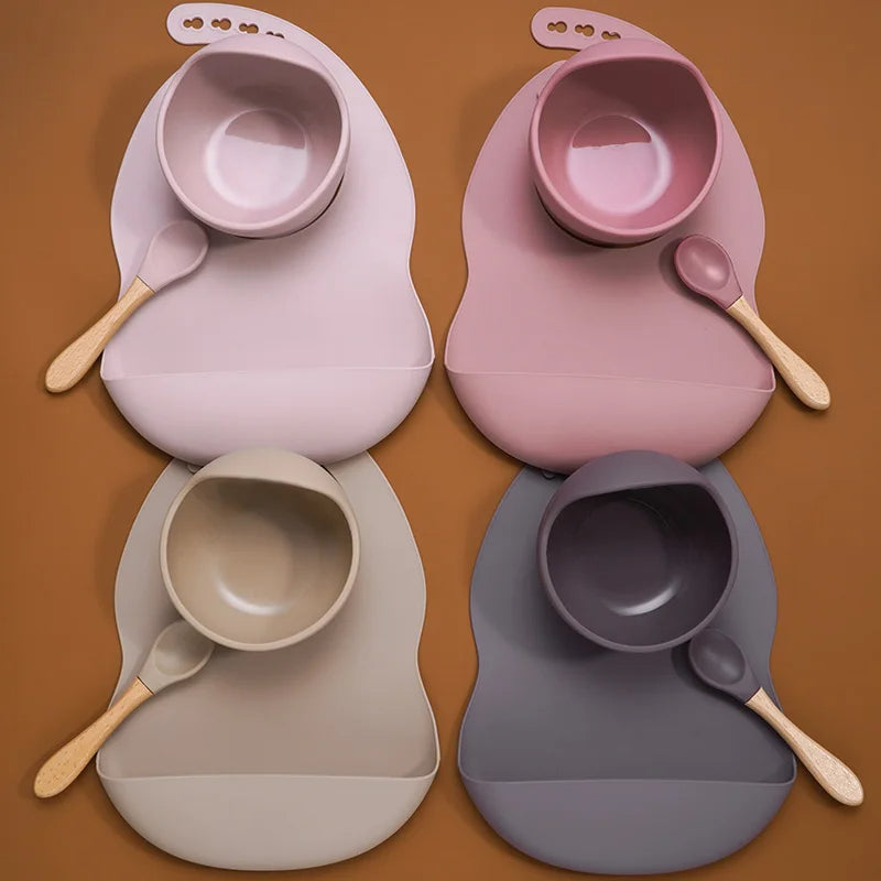 Silicone Baby Feeding Tableware Set