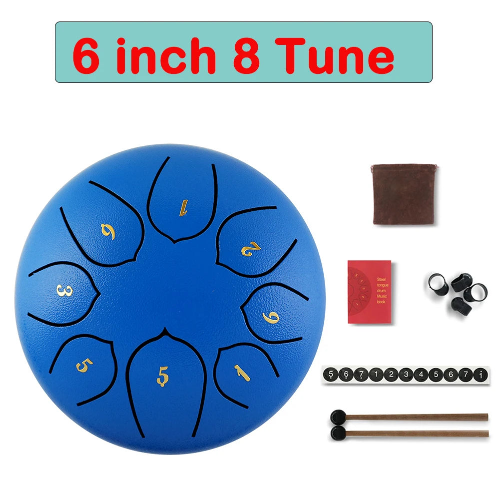 Tongue Drum 6 Inch Steel Set