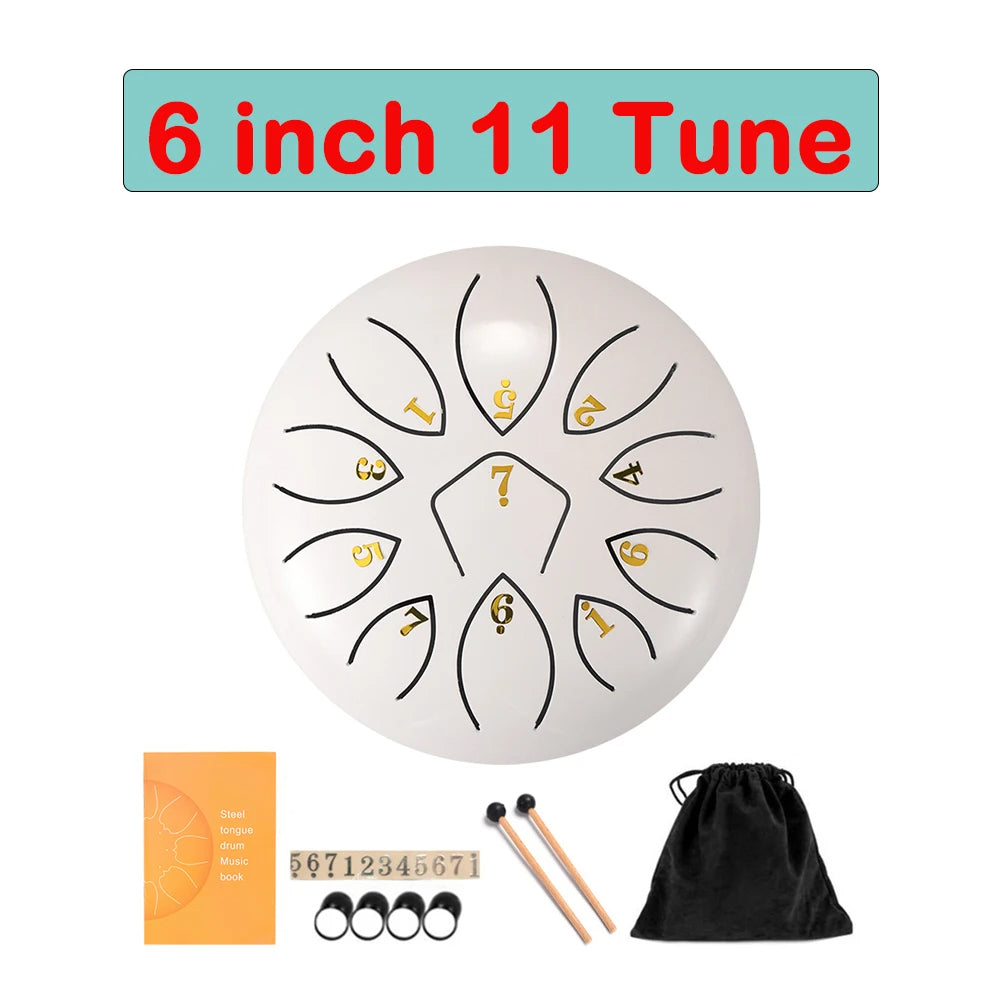 Tongue Drum 6 Inch Steel Set