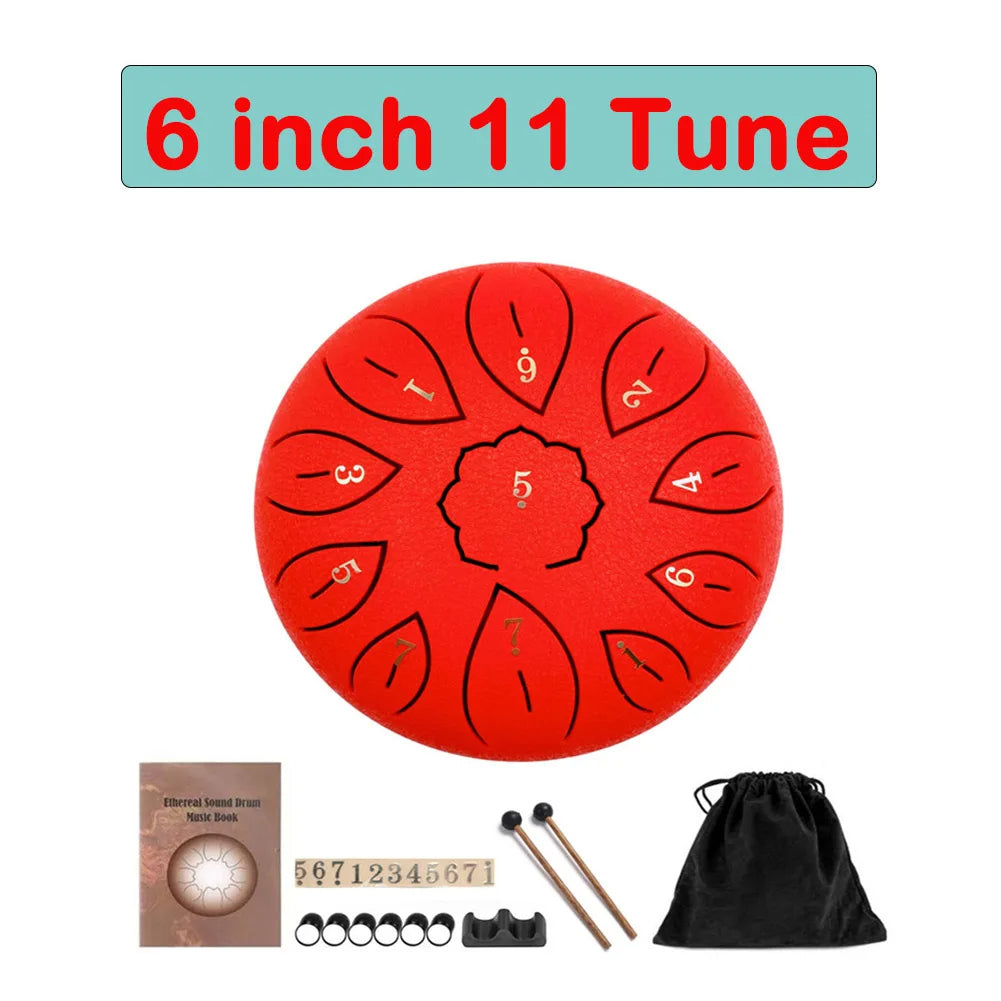 Tongue Drum 6 Inch Steel Set