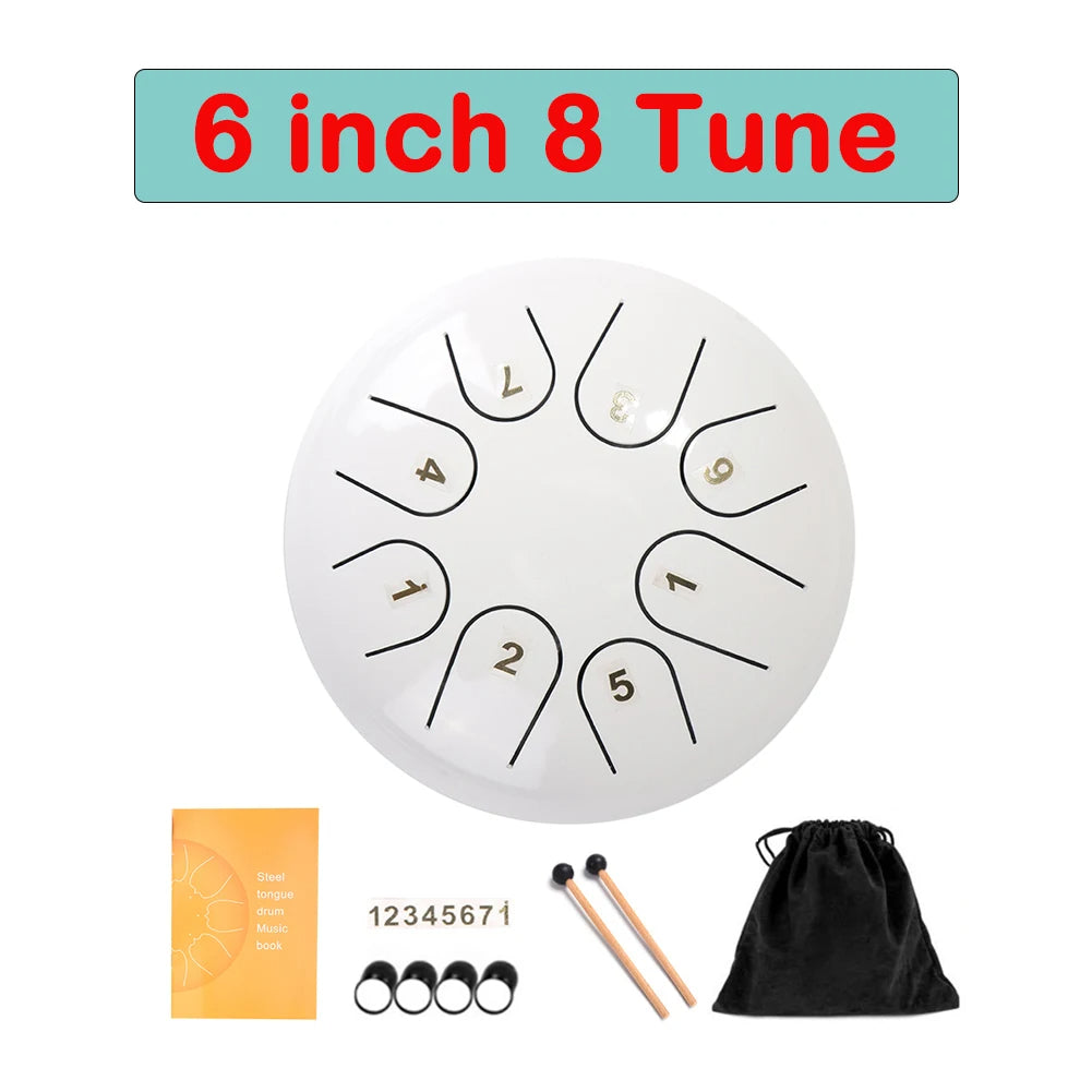 Tongue Drum 6 Inch Steel Set