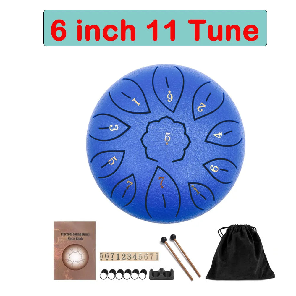 Tongue Drum 6 Inch Steel Set