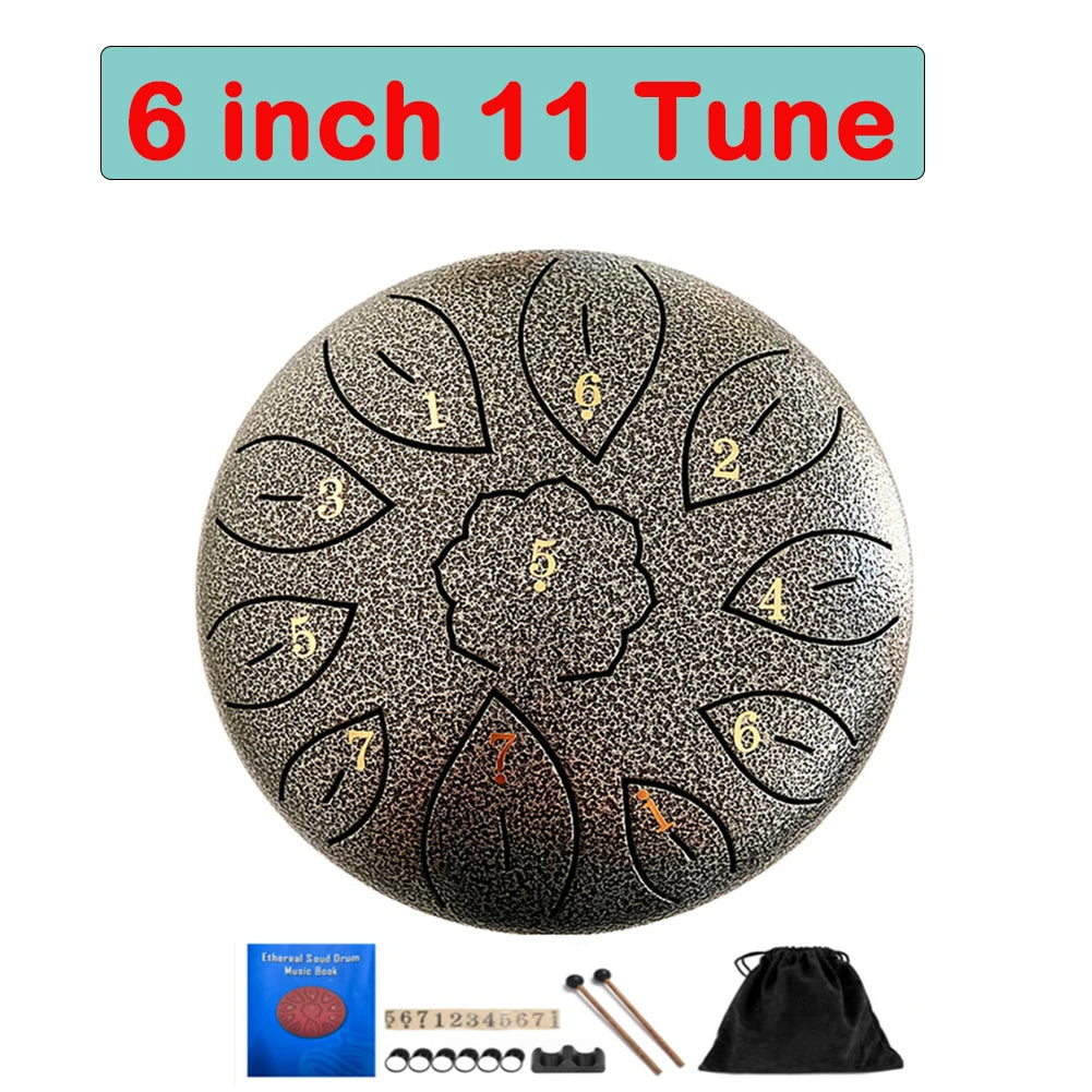 Tongue Drum 6 Inch Steel Set