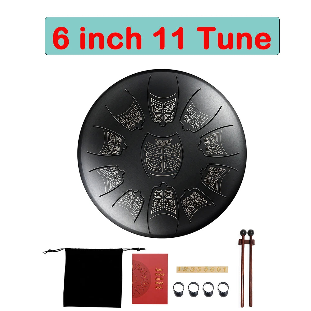 Tongue Drum 6 Inch Steel Set