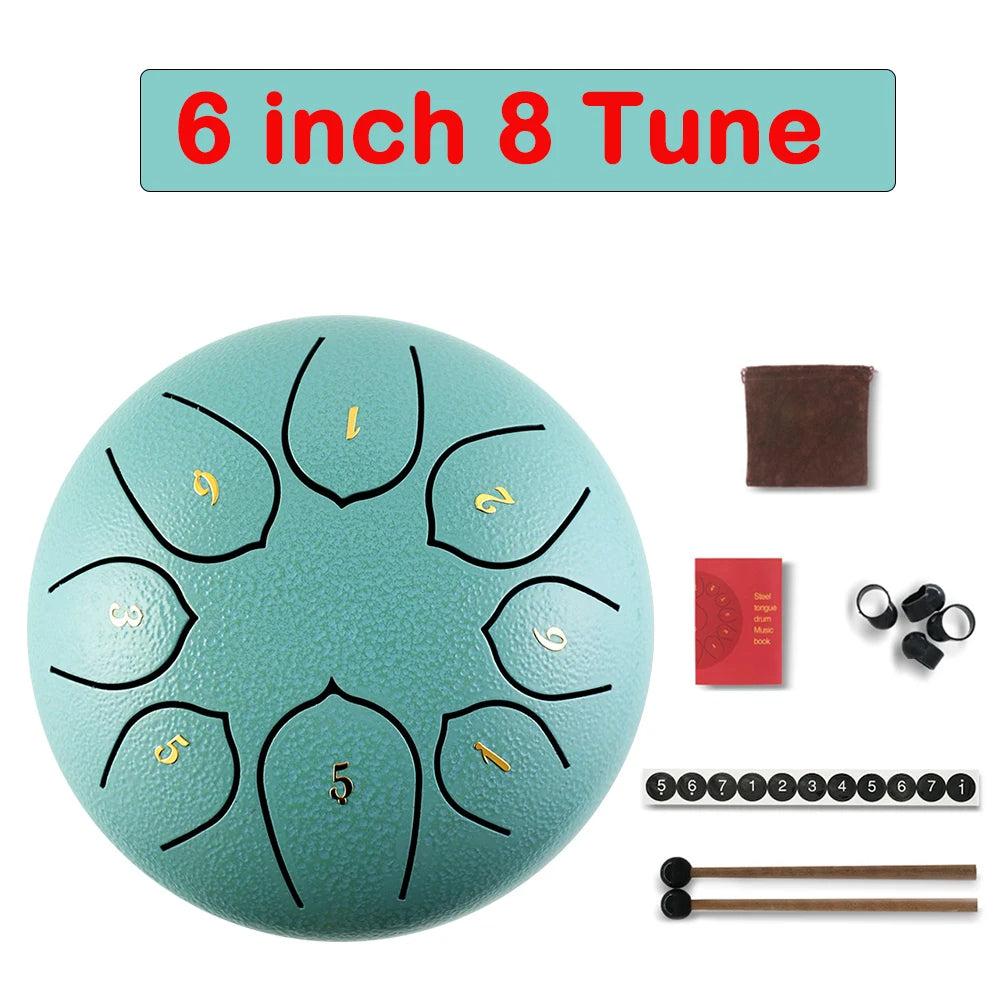 Tongue Drum 6 Inch Steel Set